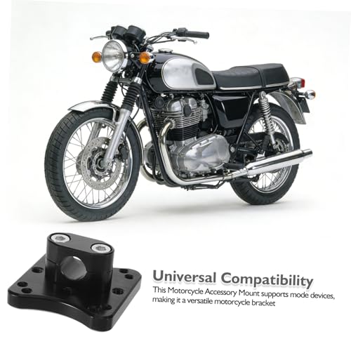 Motorcycle GPS Navigation Bracket 12mm Handlebar Clamp Mount for Riding Navigation Devices Compatible with Amp Setting Dark Color