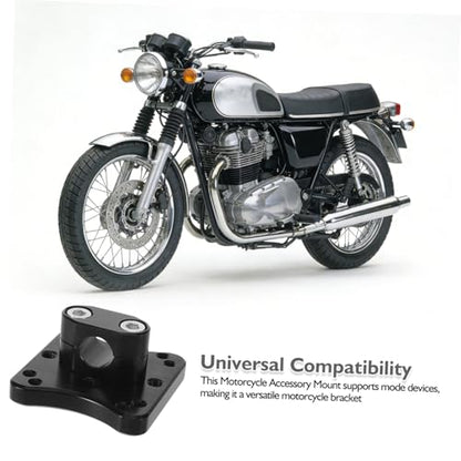 Motorcycle GPS Navigation Bracket 12mm Handlebar Clamp Mount for Riding Navigation Devices Compatible with Amp Setting Dark Color