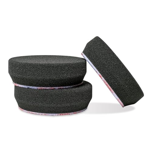 Griot's Garage 3" Black Foam Finishing Pads for Car Polishing and Detailing, Buffing Pads for Paint Correction and Sealant Application, 11274, Set of 3 - style: 3" (Set of 3)