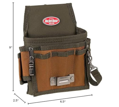 Bucket Boss - Tool Pouch with FlapFit, Pouches - Original Series (54140) , Brown