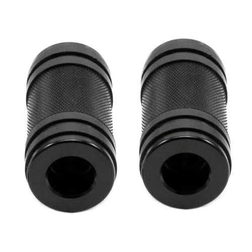 ONETEN Motorcycle CNC Edge Cut Anti-Skid Gear Knurled Shifter Peg Retro Refit Shift Lever Pegs Pedal Fit for Harley Sportster Touring Dyna Softail - color: Black+Silver