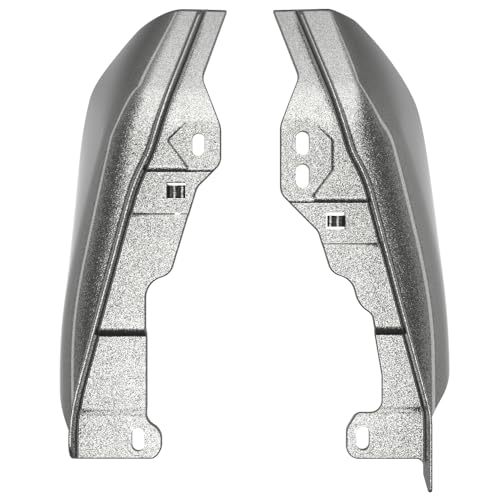 Advanblack 2025 Road Glide Mid Frame Air Deflectors Heat Shields Deflector for Harley Touring '09-'25 Harley RG, Street Glide, Road King (Mercury Silver) - color: Mercury Silver