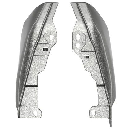 Advanblack 2025 Road Glide Mid Frame Air Deflectors Heat Shields Deflector for Harley Touring '09-'25 Harley RG, Street Glide, Road King (Mercury Silver) - color: Mercury Silver