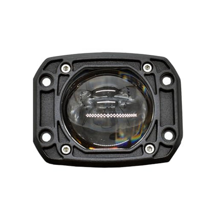 3 Inch Flush Mount LED Pods Light Spot Driving Off Road Light 8D 30W Far & Wide Led Light Bar Cube Lights Offroad Fog Lights Fit for Offroad Trucks ATV UTV SUV Car - color: 2pcs Square