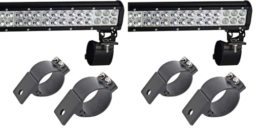 2.5 Inch Tube Clamp Mounting Bracket Kit for LED Light Bar LED Off-Road Light Horizontal Bar Tube Clamp Roof Roll Cage Holder (Pack of 2) - size: 2.5'' (Pack of 2)