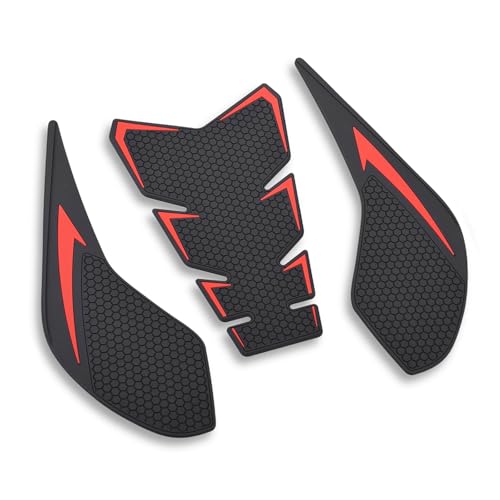 Motorcycle Tank Traction Pad Side Gas Knee Grip Protective Sticker Protector for Honda CBR500R CB500F 2019-2025 ((2024~ Style red)) - color: (2024~ Style Red)