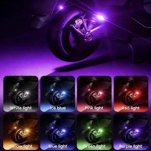 2/4 / 6 / 8pcs LED Warning Lights for Motorcycle Car Shockproof Design Light - color: 4 lights