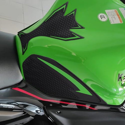 Motorcycle Tank Traction Pad Side Gas Knee Grip Protective Sticker Protector for Kawasaki ninja650 （2017-2025） Z 650 （2019-2025）(Green) - color: Green