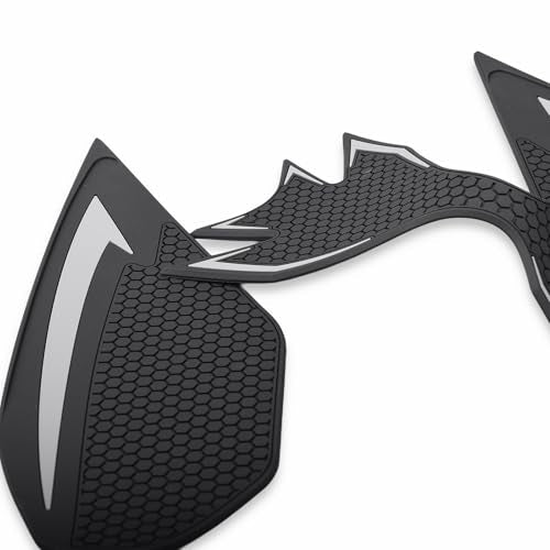 Motorcycle Tank Traction Pad Side Gas Knee Grip Protective Sticker Protector for Kawasaki ninja650 （2017-2025） Z 650 （2019-2025）(Gray) - color: Gray