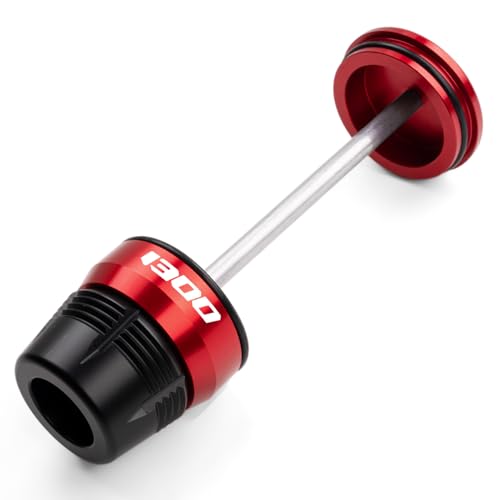 Compatible with 2025 R1300GS R1300RT R1300RS 2026 R 1300 GS ADVENTURE Accessories Motorcycle Rear Wheel Final Drive Crash Protector Slider Fork Axle Slider (Red) - color: Red