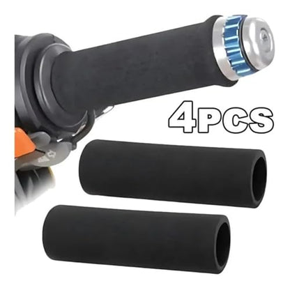 Motorcycle Handlebar Grips 4/1PCS Motorcycle Handlebar Cover Slip-on Anti Vibration Comfort Grip Sleeve Foam Anti-Slip Moto Handle Levers Grips - color: 4pcs