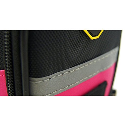 sponeed Cycling Seat Pouch Bicycle Bike Saddle Bag Rear Packs Tools Pocket 6 Colors - color: Pink