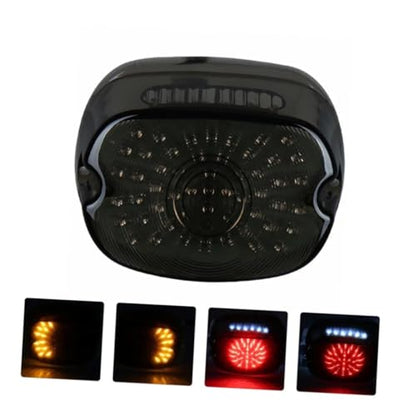 Luxshiny Multifunctional LED Motorcycle Tail Light Brake and Turn Signal Lamp High Brightness Low Energy Consumption Rear Stop Running Light for Sportster Dyna