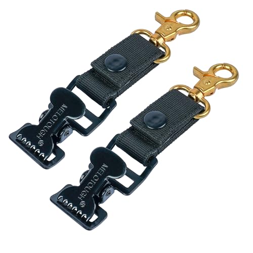 MELOTOUGH Golf Glove Clip Work Gloves Belt Clips with Alligator Clips for Work Glove Holder Construction Gloves Golf Accessories - color: Black Color, size: 2 PCS