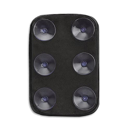 Motorcycle Leather Pillion Pad 6 Suction Cup Rear Passenger Seat for Harley Cruiser Chopper Custom Bikes