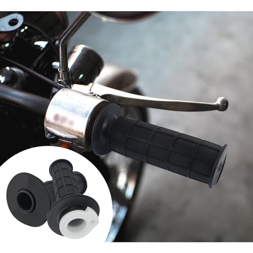 IHOTDER Throttle Cable Kit,Motorcycle Handlebar Grips with Twist Throttle & 47" Throttle Cables,Universal Bike Throttle Assembly Compatible with 7/8" 110-250cc Motorcycle Bike ATV