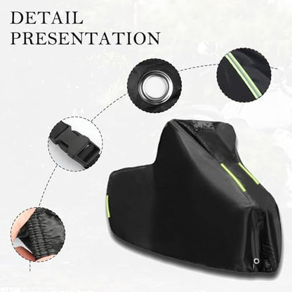 Outdoor Motorcycle Cover for Bintelli Spark 49 |All Weather Waterproof Motor Bike Covers Moped Protective Tarpaulin Oxford UV Rip Dust with Reflective Strips and Lock Hole - size: for Spark 49