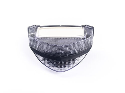 Sequential Motorcycle Led Tail Light with Turn Signals Compatible with 00-01 CBR929RR,White