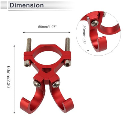 Motoforti Universal Motorcycle Hanging Hook Arc Motorcycle Helmet Luggage Bag Holder Hanger for Scooters Bicycles Aluminum Alloy Red 1 Set Hexagon Wrench Screw Washer
