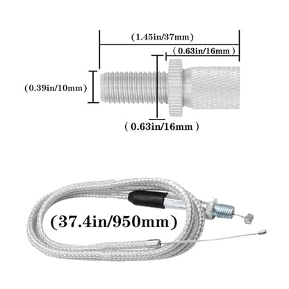 Motorcycle Throttle Grip 7/8" 22mm CNC Aluminum Quick Twister with Throttle Cable for KLX CR CRF EXC XR CRF50 CRF230 50 110 125 230 250 Dirt Pit Bike Motocross Motorbike Quad ATV - color: Style-B-Silver