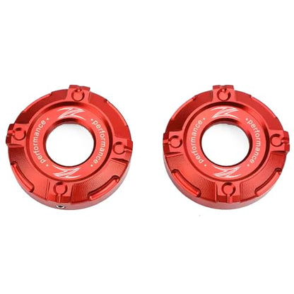 Compatible with Kawasaki Z900 Z650 Z 900 650 Z650 ABS RS SE 2017 2018 2019 2020 2021 2022 2023 2024 2025 Motorcycle Accessories CNC Aluminum Front Forks Trim Cover Cap (Red) - color: Red
