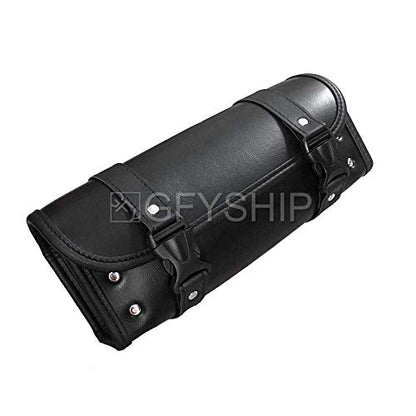 Motorcycle Fork Bag Waterproof Motorbike Tool Bag Handlebar Bag PU Leather Saddlebag Front Rear Storage Tool Pouch