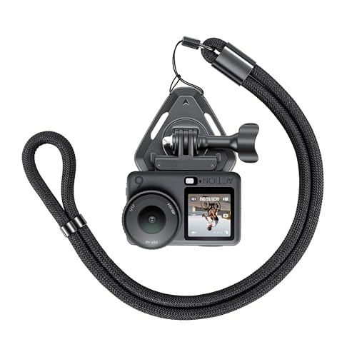 Magnetic Neck Brace with Limiting Rope for osmo Action 6/5/4,for GoPro Max Hero,for Insta360 and Other Wearable Cameras