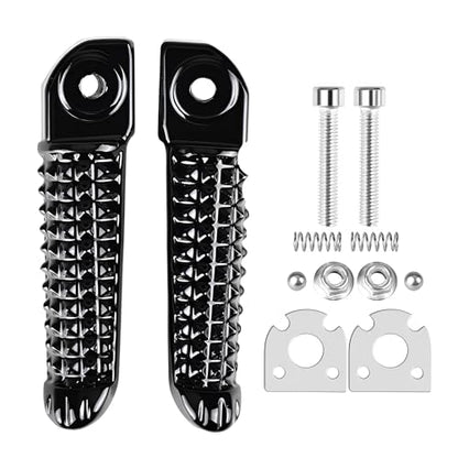 Yamaha Motorcycles Footrests Rear Foot Pegs For Yamaha YZF R1 2002-2014 and Yamaha YZF R6 2003-2017; Black - color: Black-Rear