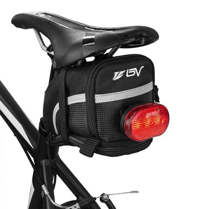 BV Bike Lights for Night Riding LED Bike Tail Light - Bicycle Light Battery-Powered/Rechargeable - Rear Bike Light Weather Resistant - Visible Up to 1500ft Bicycle Tail Light LED Bike Light - size: Strap Mount - Battery-Powered - Pair