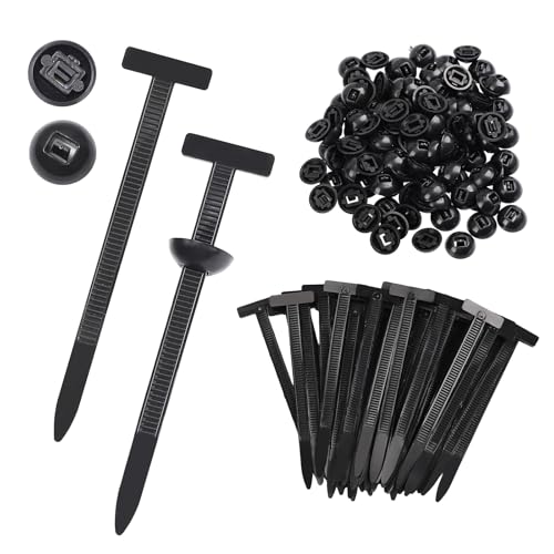 300 PCS Plastic Universal Cable Tie Buckle Heavy Duty Self-Locking Zip Ties Holder New Multifunctional Cable Tie Buckle for Car Daily Repair for Car Fender Trunk Repair