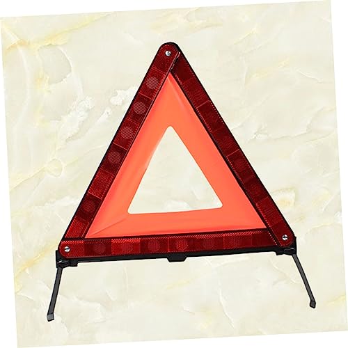 Reflective Warning Triangle Kit for Roadside Emergencies Safety Sign for Vehicles Compact Car Storage Easy Setup Red Emergency Sign