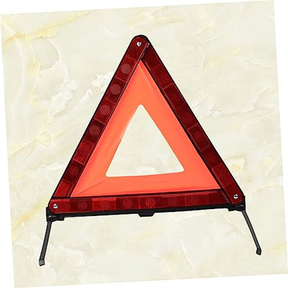 Reflective Warning Triangle Kit for Roadside Emergencies Safety Sign for Vehicles Compact Car Storage Easy Setup Red Emergency Sign