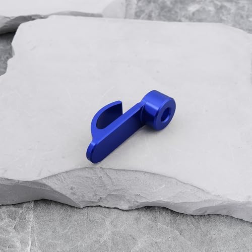 2Pcs Motorcycle Handlebar Hook CNC Aluminium Helmet Hook Suitable for Motorcycle Helmets Gloves Cups(Blue) - color: Blue