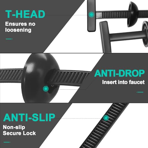 150Pcs Nylon Universal Cable Tie Buckle - New Multifunctional Nylon Zip Ties, Heavy Duty Plastic Rivet T Zip Ties Style, for Daily Maintenance And Fixing Of Automobiles