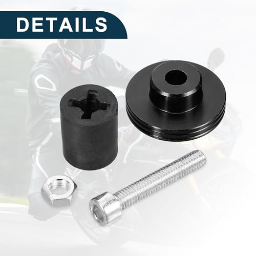 Motorcycle Handlebar End Plug Aluminum Alloy 18mm-20mm 0.71"-0.79" 32mm OD Fashionable | Front Handle Bar Grips Cap Gear Balanced Plug Black 1 Pair