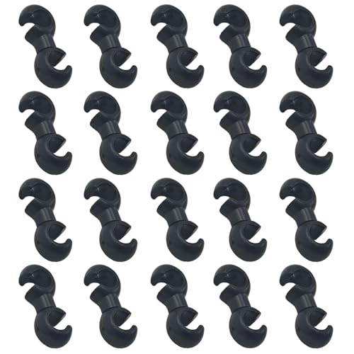 Black Bike Cable Clips - color: Black