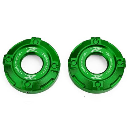 Compatible with Kawasaki Z900 Z650 Z 900 650 Z650 ABS RS SE 2017 2018 2019 2020 2021 2022 2023 2024 2025 Motorcycle Accessories CNC Aluminum Front Forks Trim Cover Cap (Green) - color: Green