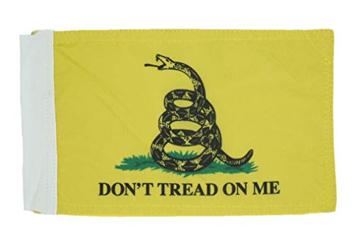Motorcycle Flag 6 x 9 Or 10 x 15 Inch (6"X9", Don't Tread On Me) - color: DTOM, size: 6X9