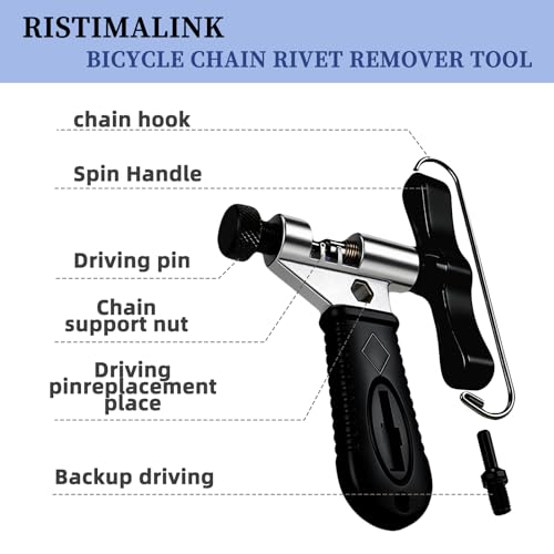 Bike Chain Repair Tools Set, Includes Bicycle Chain Breaker Tool, Master Link Plier, Wear Indicator and 3 Pairs Missing Links for 6-10 Speed Chains