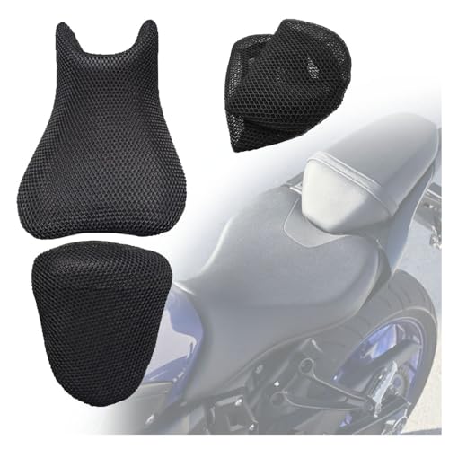 Motorcycle Accessories 3D Mesh Seat Hump Cover Net Cushion Guard Sunproof Net Protecros for 2015-2024 MT07 FZ07 MT FZ 07 (2018-2024) - color: 2018-2024