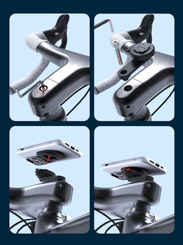 sincetop Bike Phone Mount - Series Q [ Quad ] - Bicycle Stem Cap Phone Holder,Universal Aluminum Handlebar Cell Bracket, Cycling Quick Mount for Mountain&Road&Ebike&Gravel Bike - size: SE - Standard, style: [SE] Stem Cover Mount - Series Q