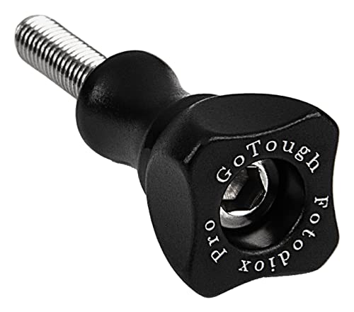Fotodiox Pro GoTough Short Black 25mm Metal Thumbscrew for GoPro Cameras- for GoPro Sport Camera, Adapter Mounts and Extension Arms - color: Black, size: Short