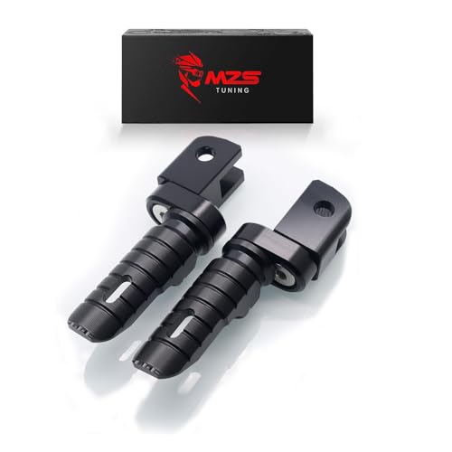 MZS Motorcycle Foot Pegs Front 360° Roating Rider Footpegs Rest Pedal Black CNC Compatible with RS660, RSV4 /Factory/R/RF/RR, Tuono 660, Tuono 1100, Tuono V4 - size: RS660, RSV4 /Factory/R/RF/RR, Tuono 660/1100/V4