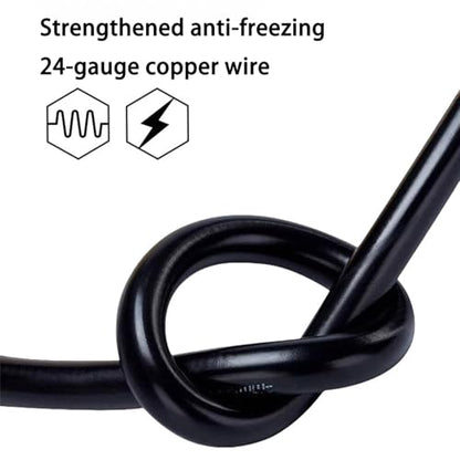 Heated Motorcycle Grips, Heated Grips Cover for Motorcycle, Motorcycle Heated Grips USB Powered, 3 Gear Temperature（45-60°C）ATV Heated Handlebar Warmers