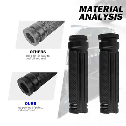 Motorcycle Hand Grips 1" Electronic Throttle Handlebar Grips Fit for Touring Trike 2008-2025 Softail 2016-2024 FLHR FLHTC FLHT FLFB FXFBS FXLR (All Black)