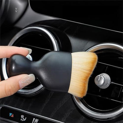 Car Interior Cleaning Brush, Soft Bristle Detailing Brush for Car Care, Versatile Interior Dusting Tool for Vents, Dashboards, and More