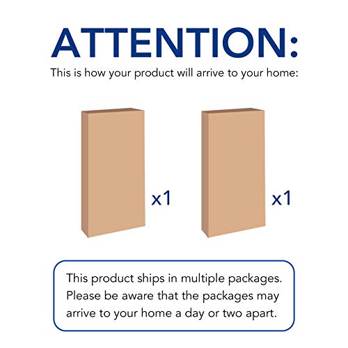 FLEXIMOUNTS 4-Pack 24-inch-by-72-inch Wall Shelf Garage Storage Rack Wall Mounted Floating Shelves 2x6 ft,White, Classic Series - color: White, size: 4 pack-2x6 ft