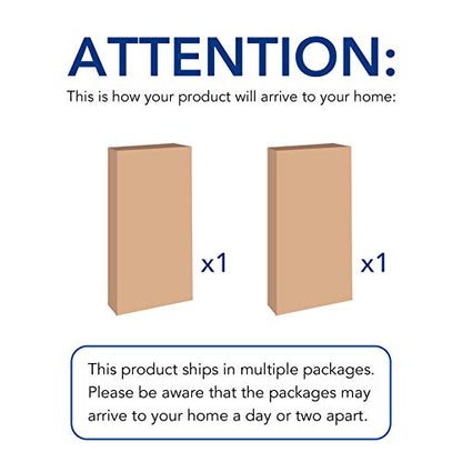 FLEXIMOUNTS 4-Pack 24-inch-by-72-inch Wall Shelf Garage Storage Rack Wall Mounted Floating Shelves 2x6 ft,White, Classic Series - color: White, size: 4 pack-2x6 ft