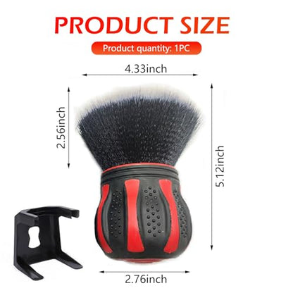 Car Detailing Brush, Ultra Soft Tire Shine Brush with Storage Rack, Interior Cleaning Tool, Universal Beauty Tools for Most Cars (Red) - color: Red