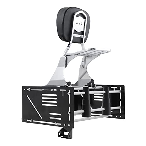 XMT-MOTO Black Wall Mount Storage Rack Fit for Harley Tour Trunk Electra Street Road Glide